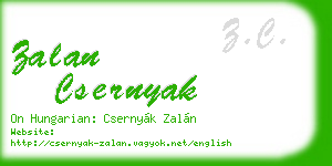 zalan csernyak business card